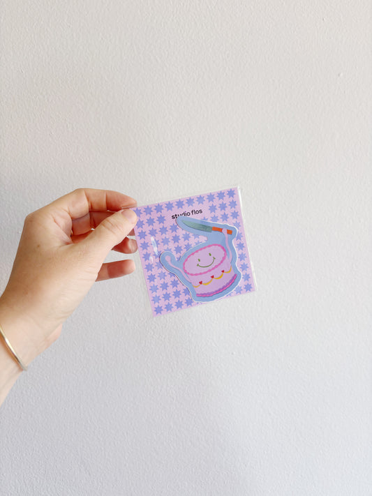 Happy Cake Cute Funny Vinyl Sticker