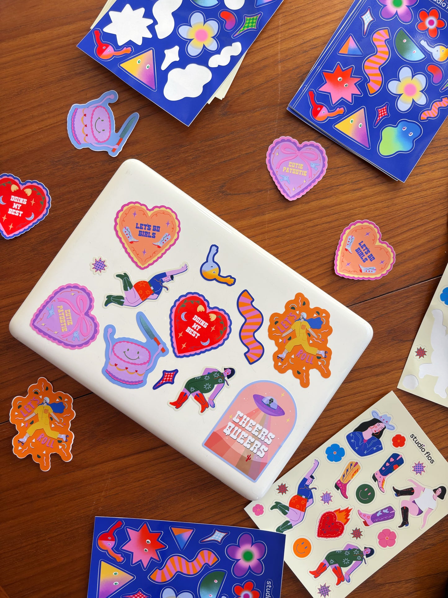 Doing My Best Heart Vinyl Sticker