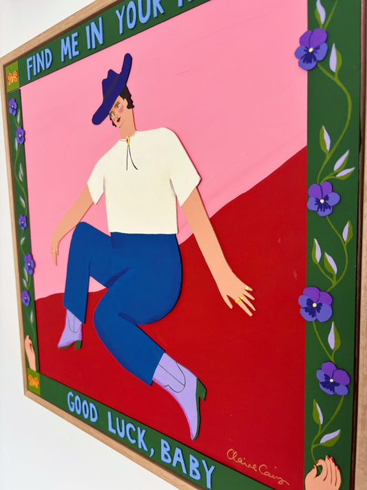 Good Luck, Baby - Original Framed Painting