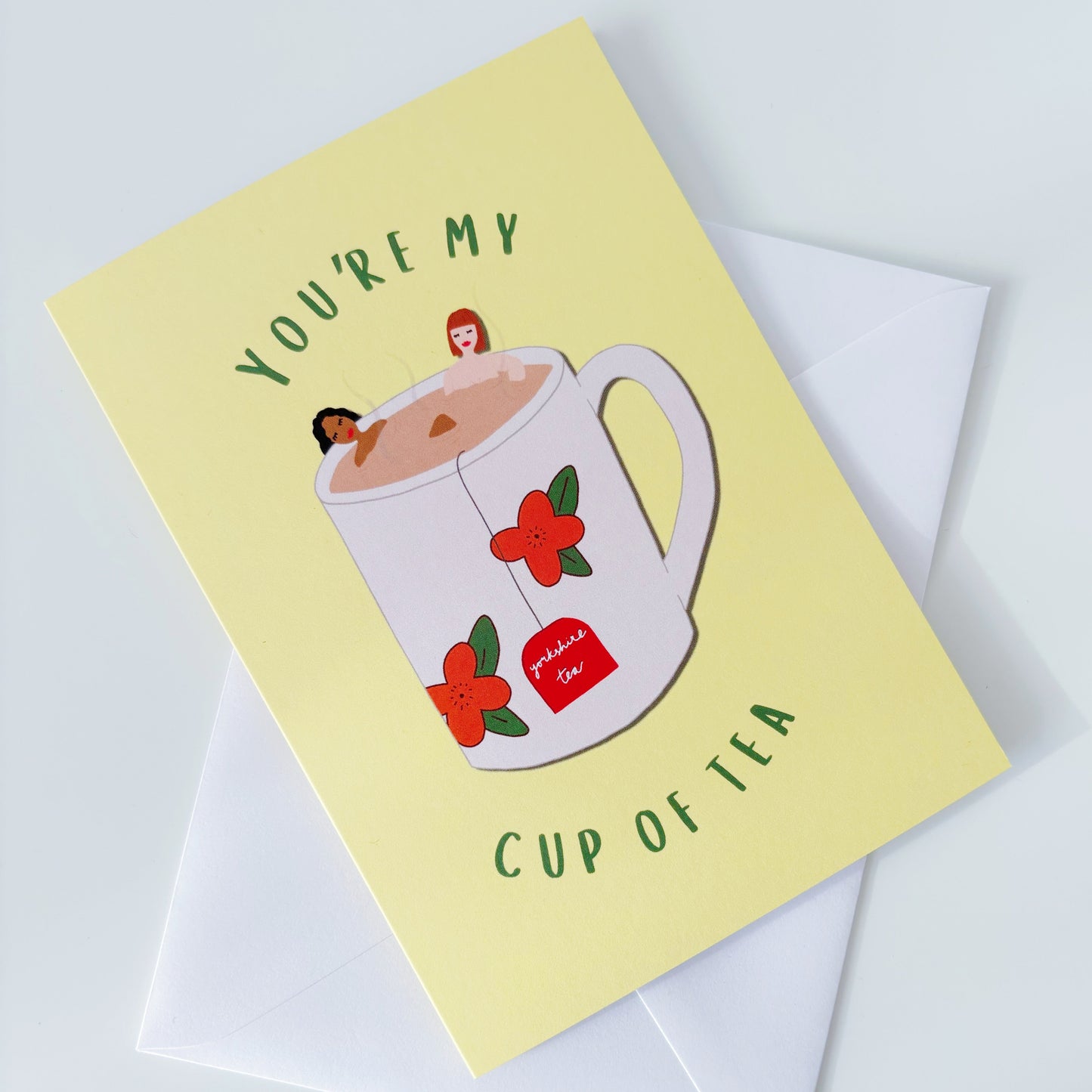 You're My Cup of Tea Greeting Card Love Best Friend LGBTQIA+