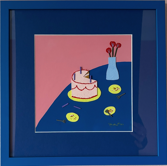 It's Your Birthday, We Have To Have Cake! - Original Painting