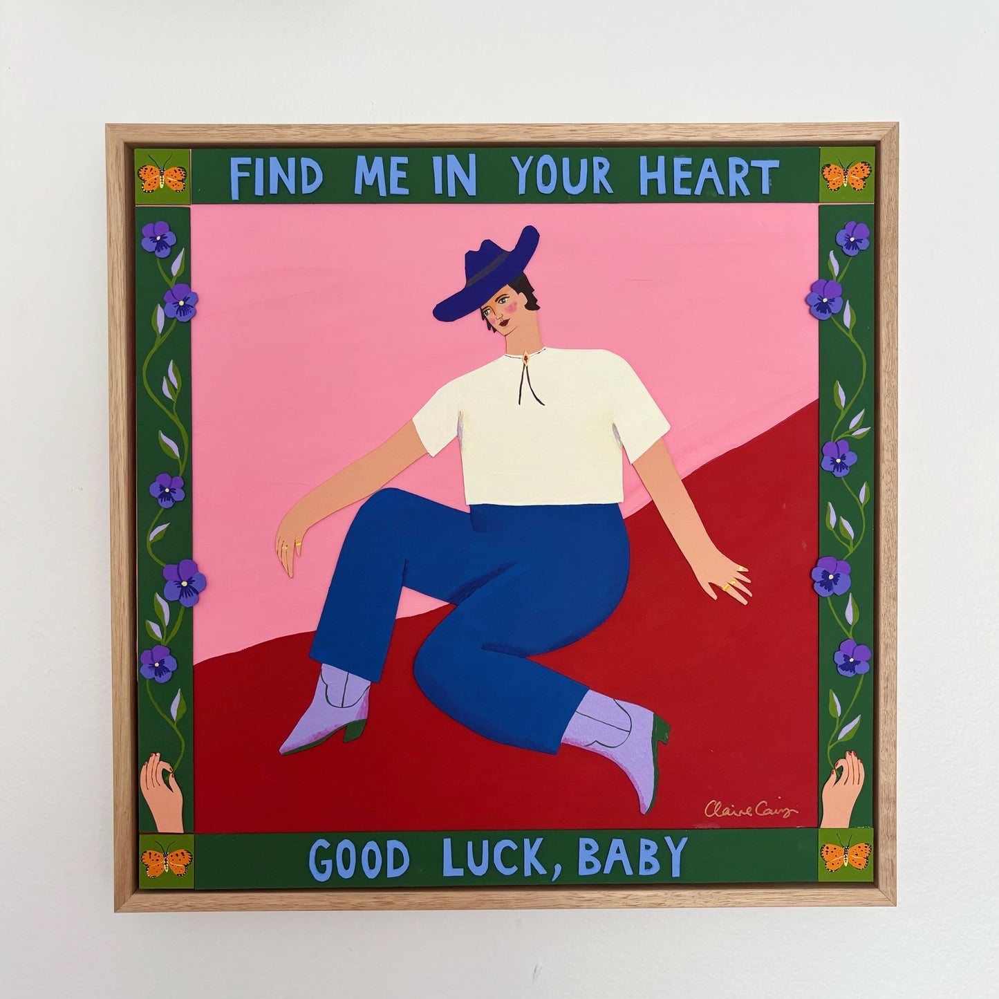 Good Luck, Baby - Original Framed Painting