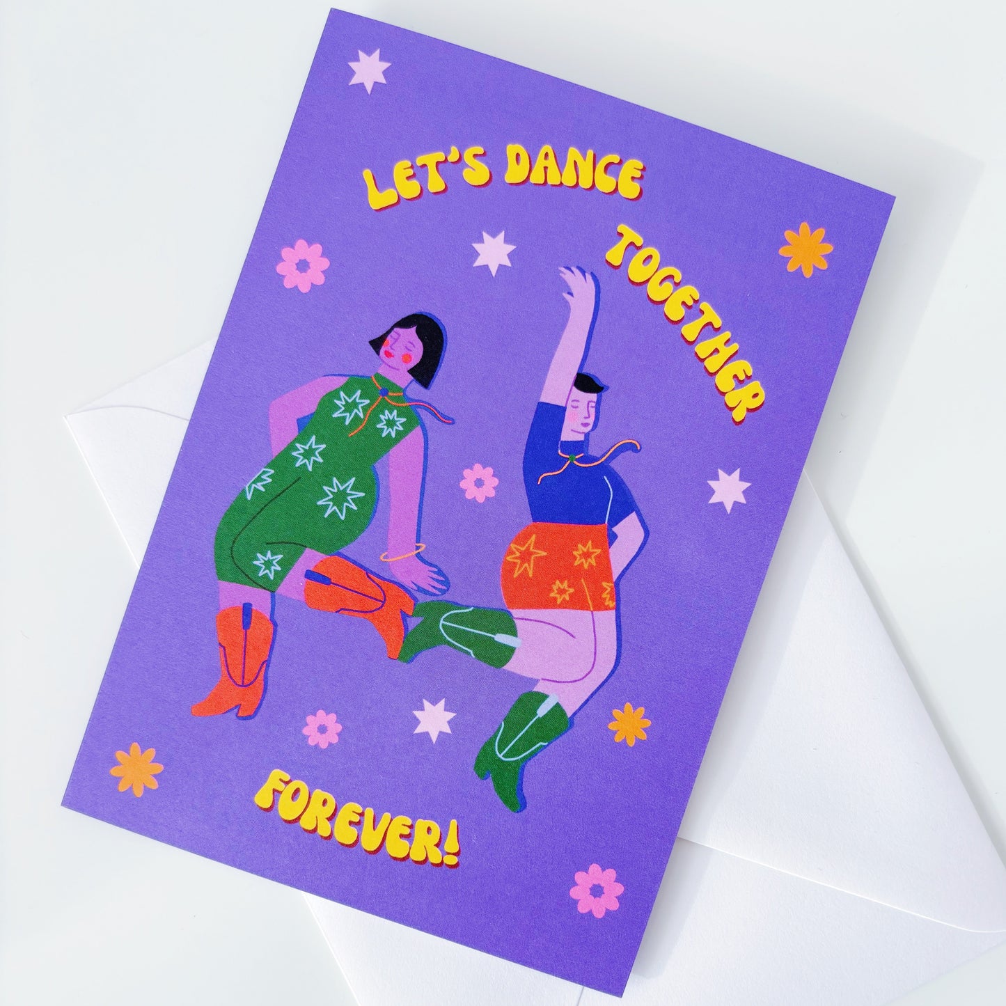 Dance Together Greeting Card Love Best Friend LGBTQIA+