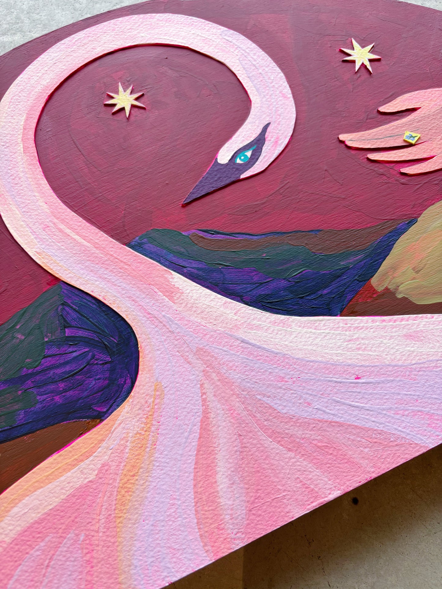 Night Swan Original Painting