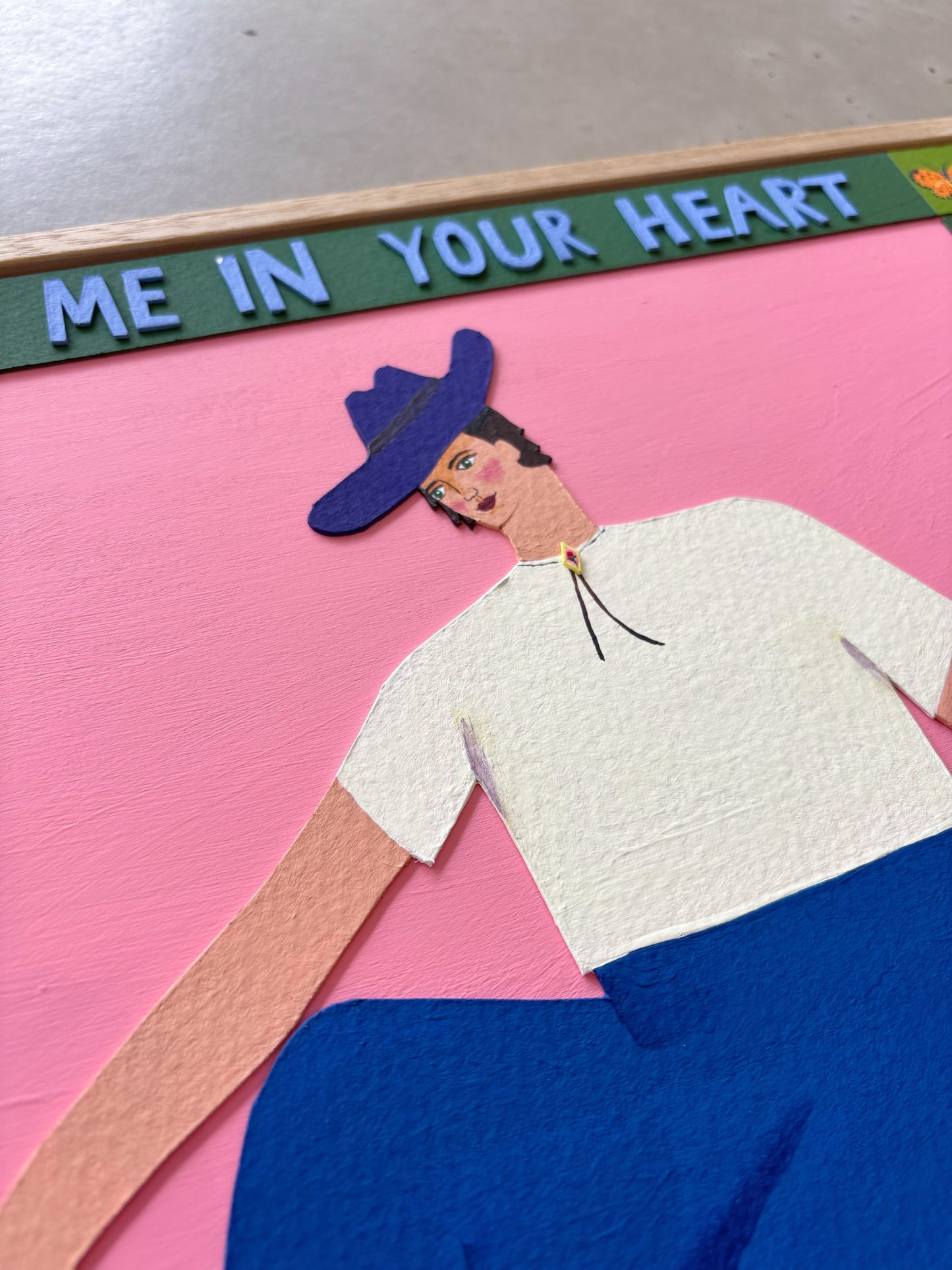 Find Me In Your Heart Original Framed Painting