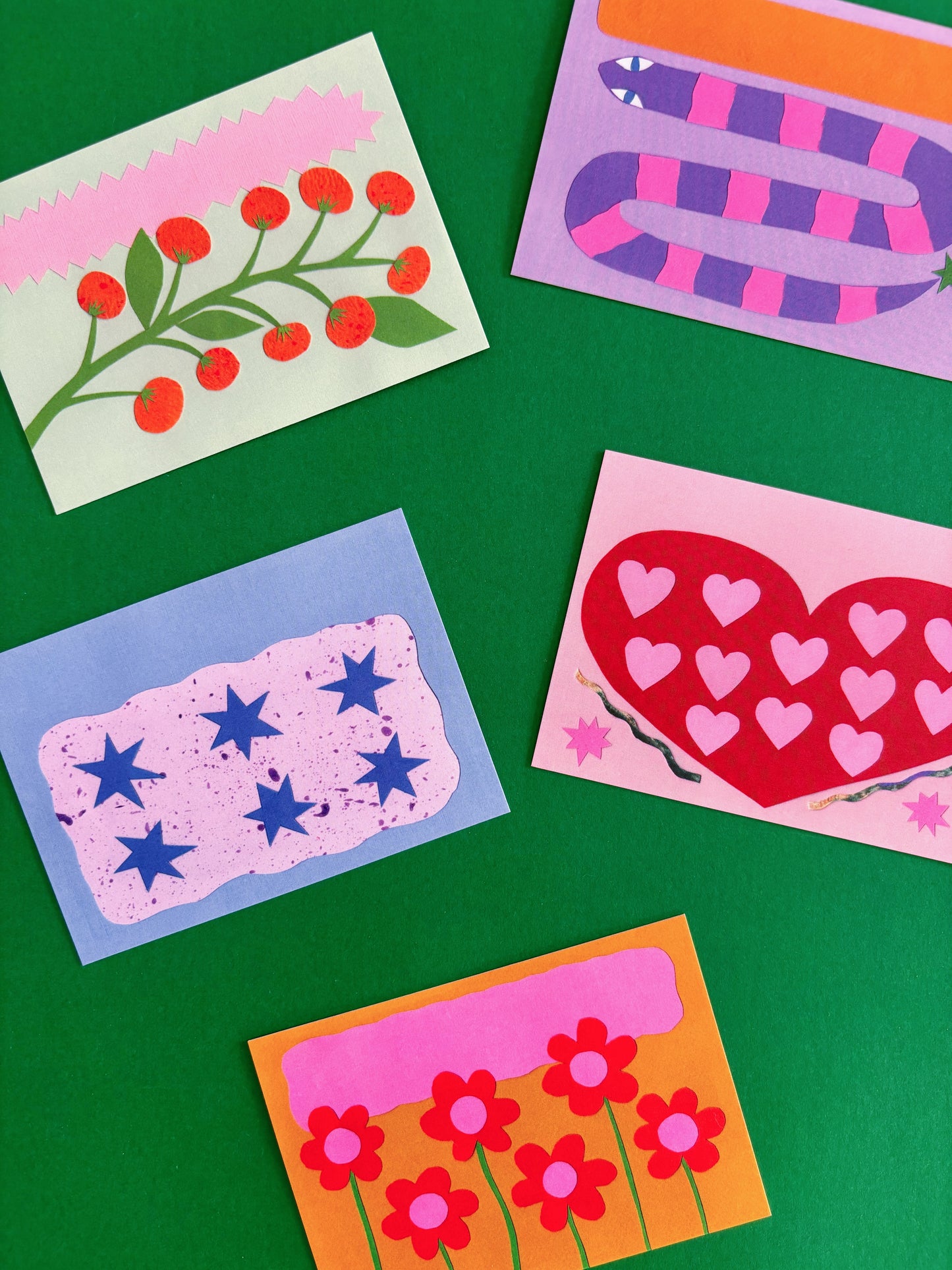 Customisable Illustrated Punch Cards Pack