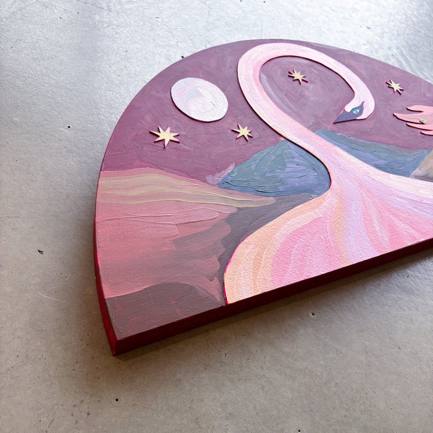 Night Swan Original Painting