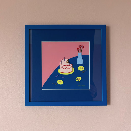 It's Your Birthday, We Have To Have Cake! - Original Painting