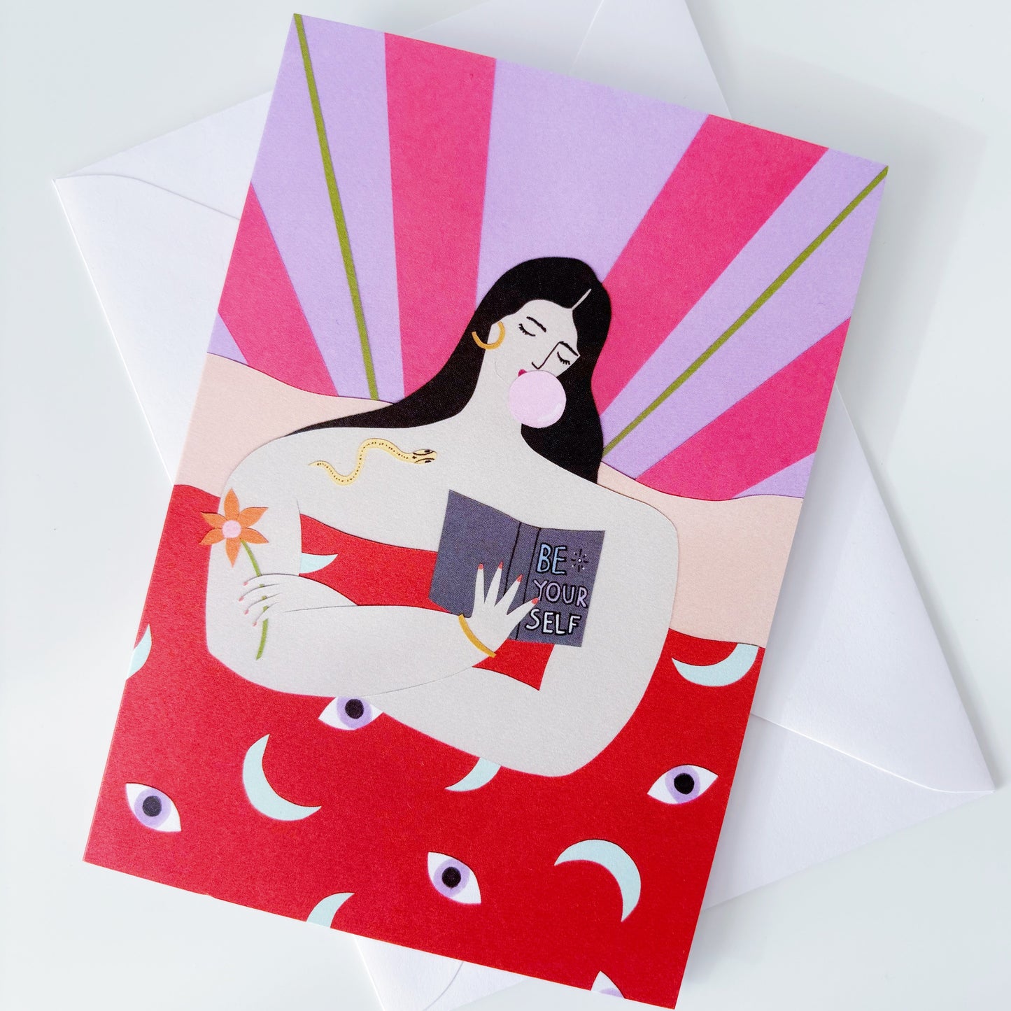 Be Yourself Greeting Card Motivational Good Luck