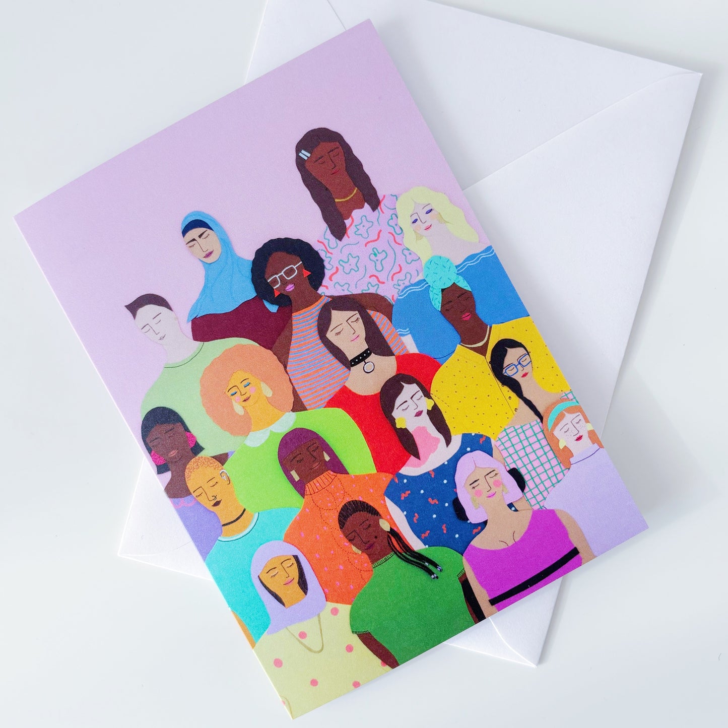 Women and Diversity Greeting Card Friendship Family