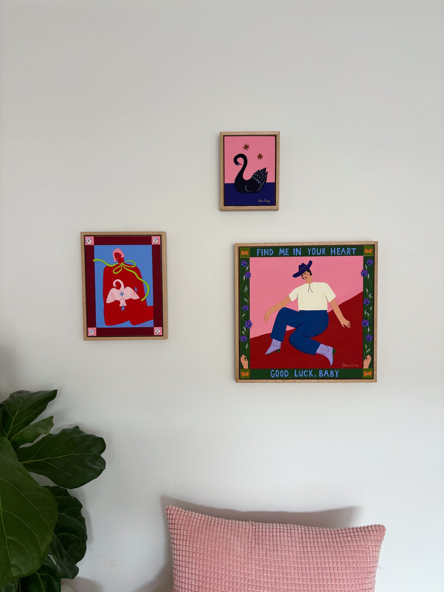 Find Me In Your Heart Original Framed Painting