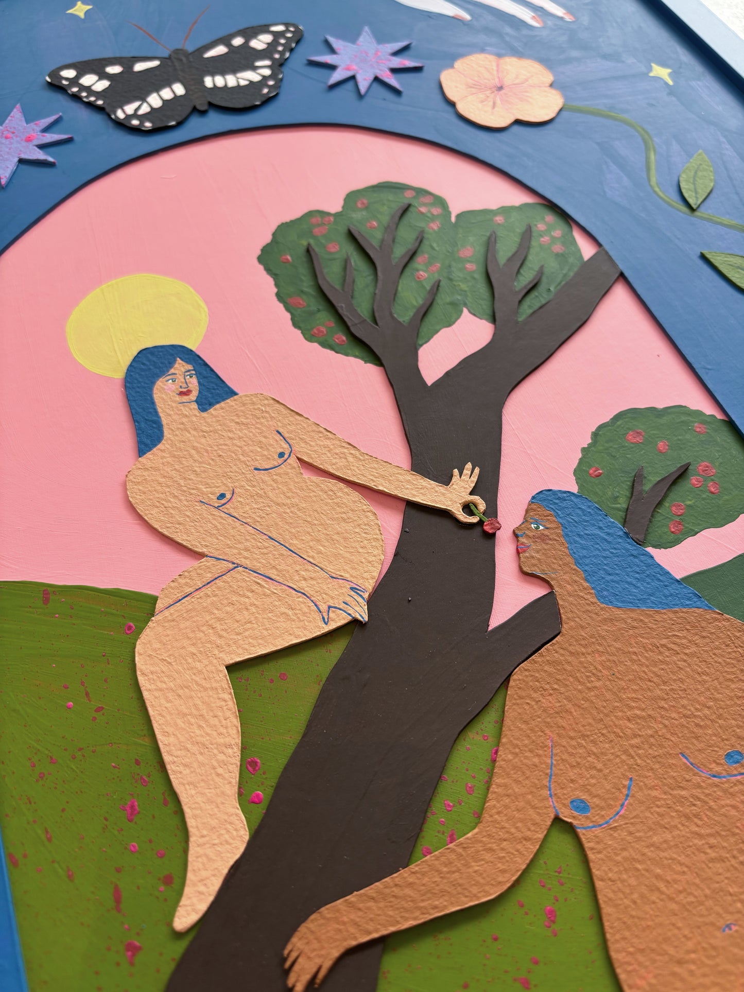 Meet Me At The Cherry Tree Original Painting