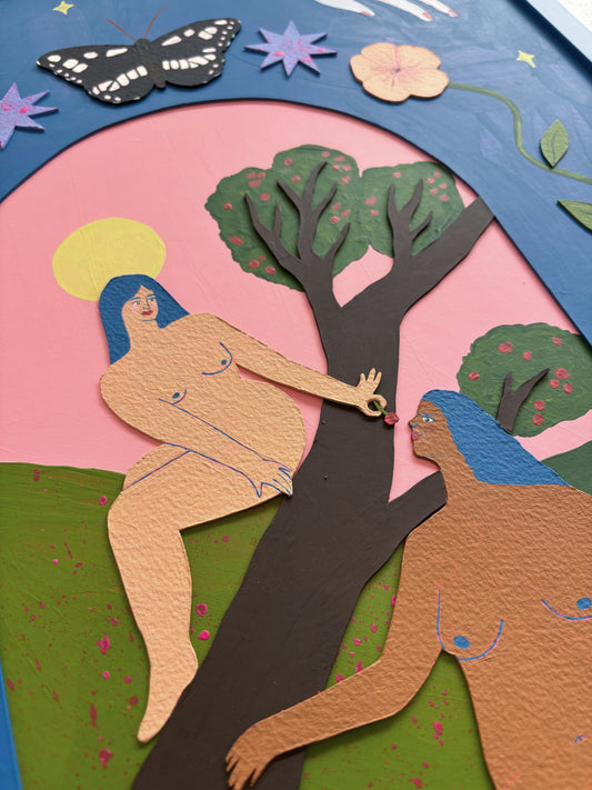 Meet Me At The Cherry Tree Original Painting