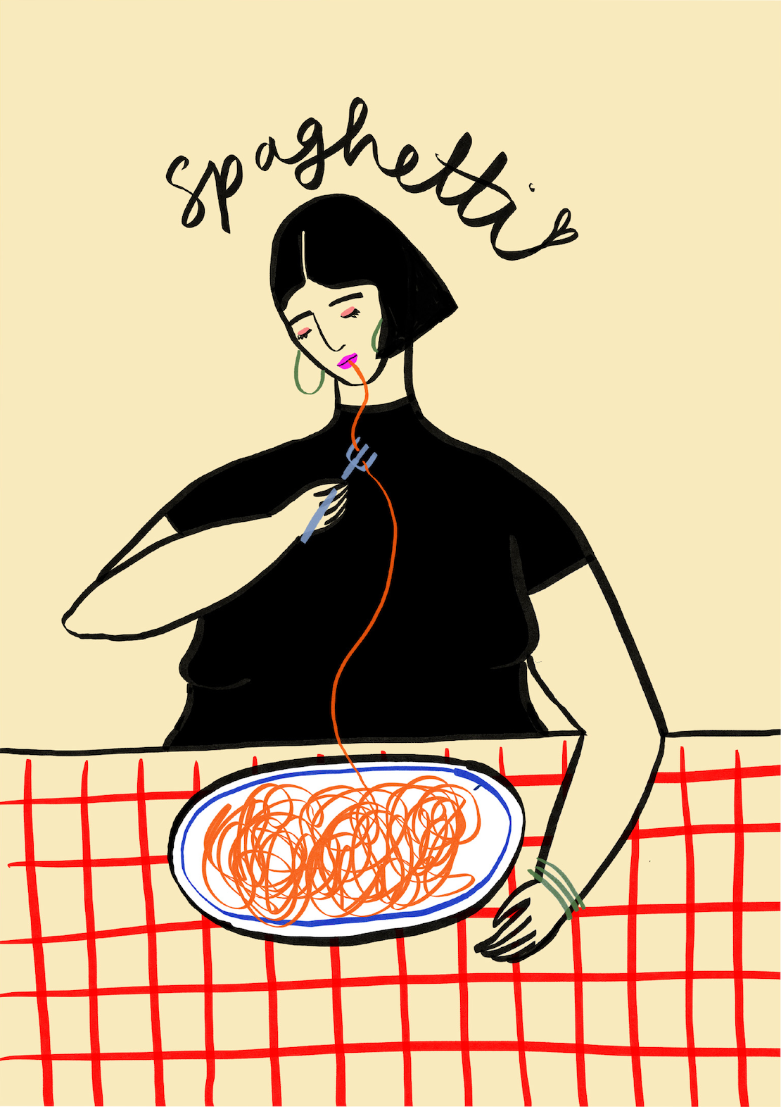 Spaghetti - Fine Art Print