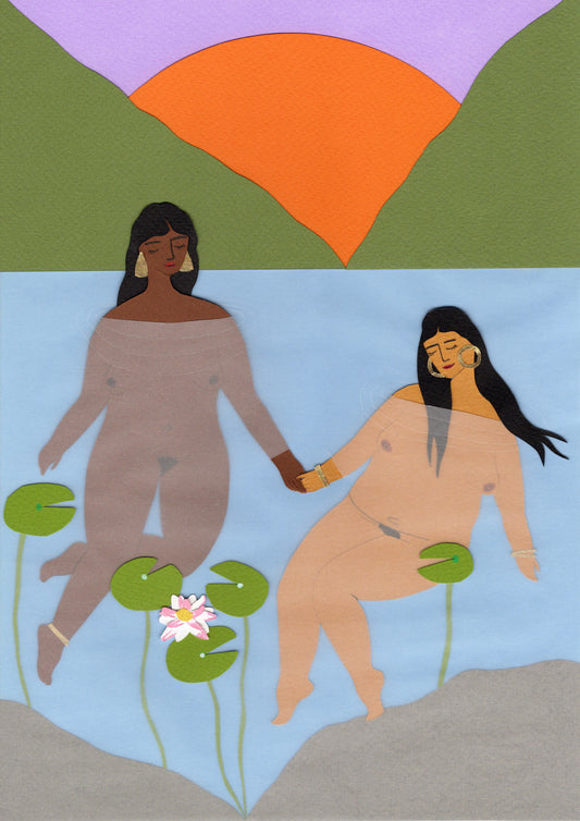 Sunset Swim - Fine Art Print