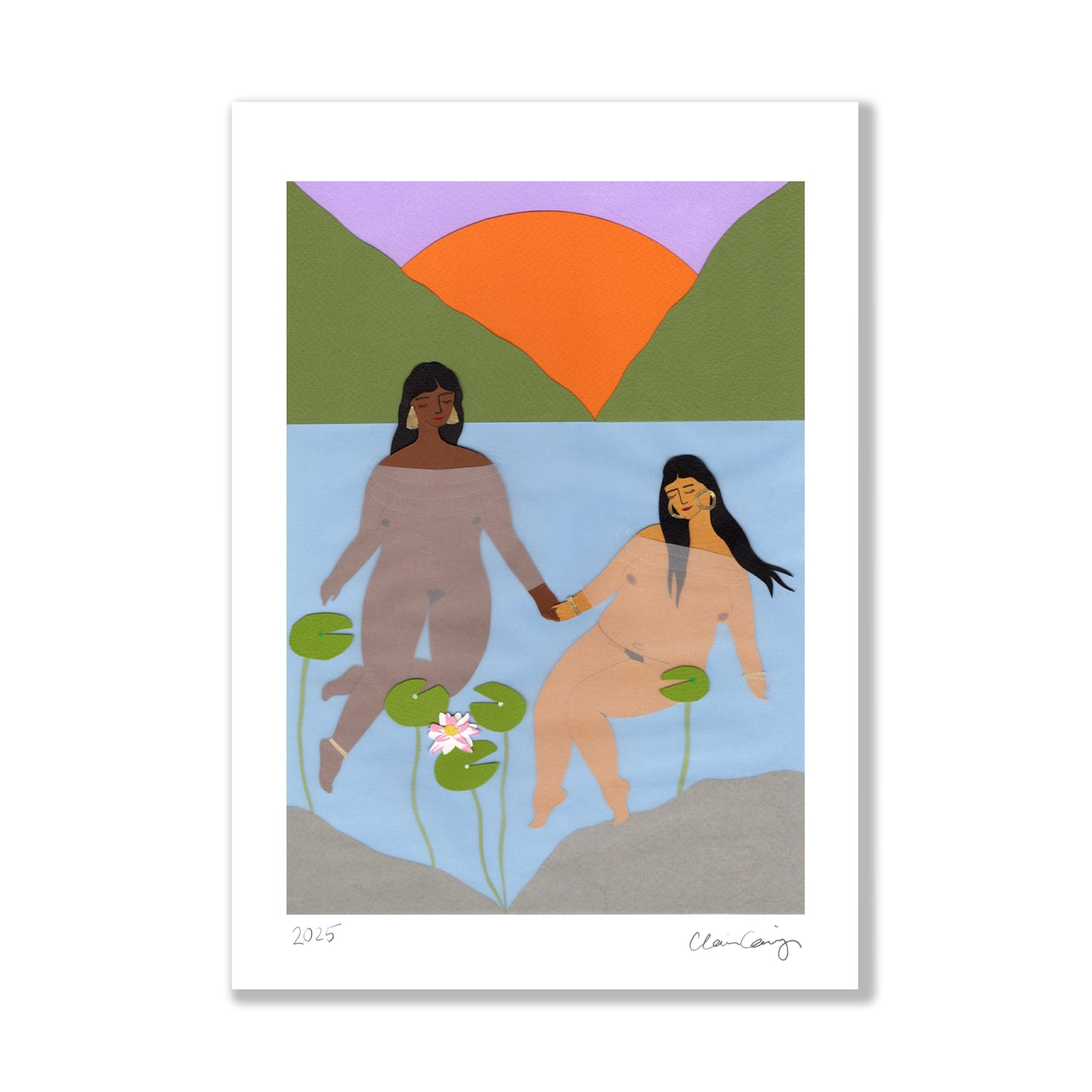 Sunset Swim - Fine Art Print